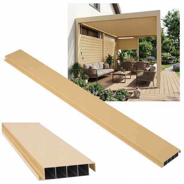 Pohyblivé Desky Pro Žaluzie Shutters Panel Altán Pergola Béžová 150 CM