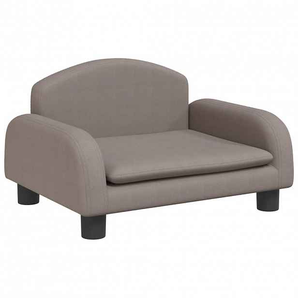 vidaXL Dětská pohovka taupe 50 x 40 x 30 cm textil