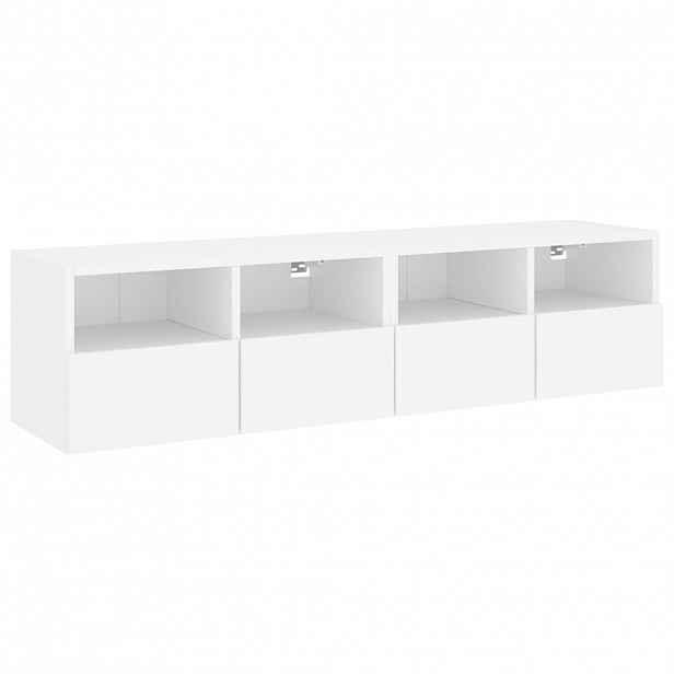 vidaXL Nástěnné TV skříňky 2 ks bílé 60 x 30 x 30 cm kompozitní dřevo