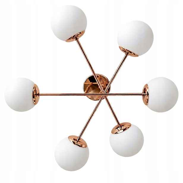 Závěsná Lampa Stropní Lustr Kule zlatá Moderní Led mléčná stropní svítidlo