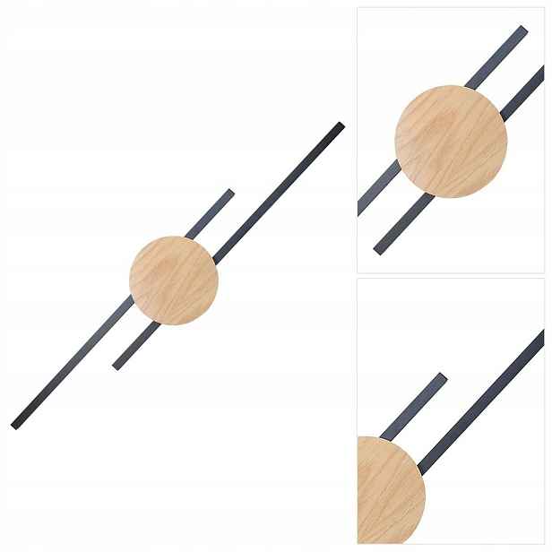Černé nástěnné svítidlo Java vedle zrcadla v předsíni Led, moderní Tk Lighting