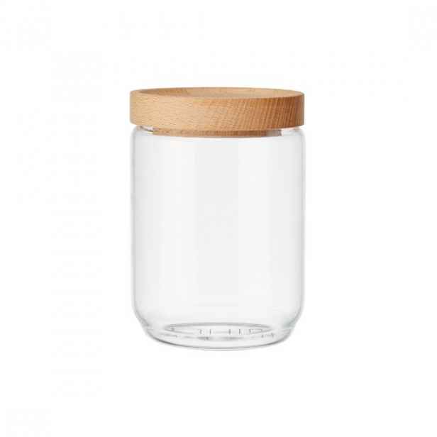 Skleněná dóza, 500 ml, s bambusovým víčkem, "Idilica" - Kitchen Craft