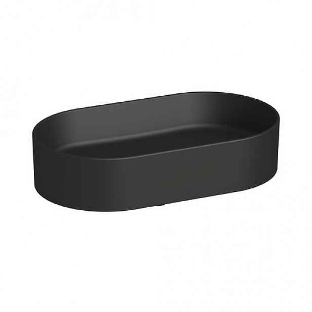 Umyvadlo na desku Jika Astra 53x31 cm černá mat bez otvoru pro baterii, bez přepadu H8183667161121