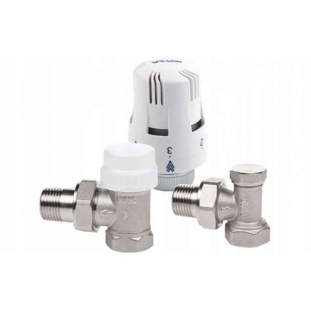 Valvex Sada termostatu a uzavírací 1/2'' úhlový set