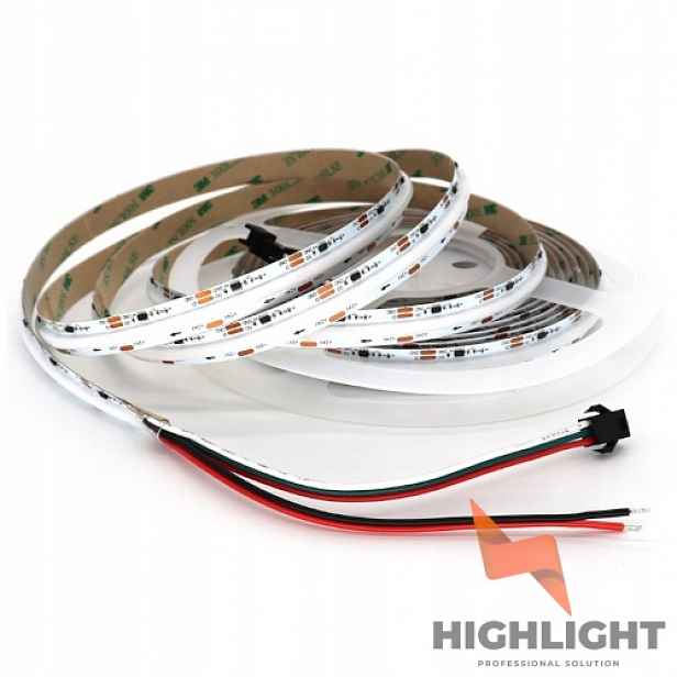 10 m Cob Led pásek Digitální Rgb Spi 14W 24V WS2811 630LED Highlight barevný
