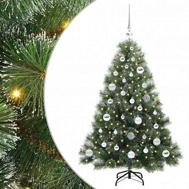 vidaXL Umělý vánoční stromeček s stojanem Zelená 120 cm PE a PVC