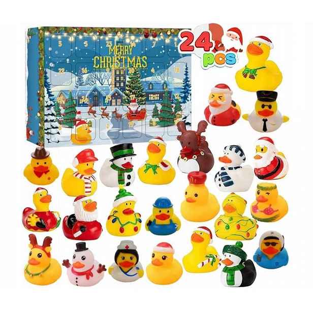 Adventní Kalendář Kachničky Gumové Kachničky Koupání Vánoční Dárek