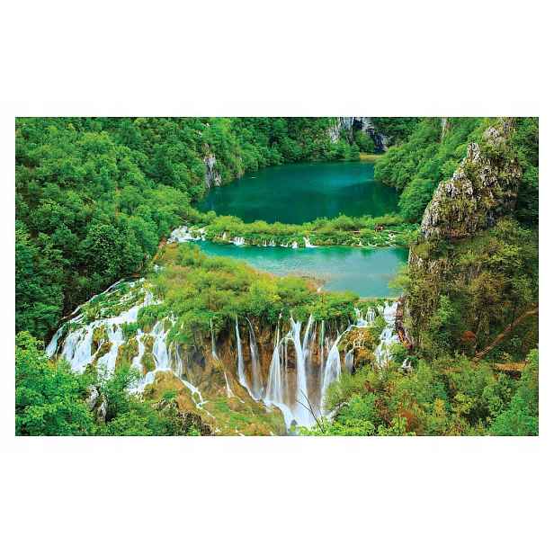 Fototapeta Vodopády a smaragdová jezera Rajský koutek 200x140 lepidlo