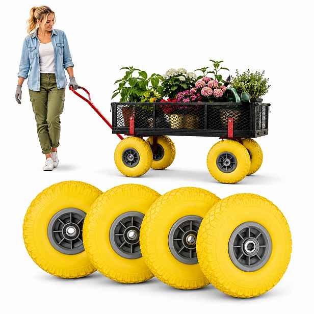 Kola pro přepravní vozík 4x 26 cm Silná transportní bezdušová