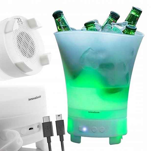 Nádoba Na Led pro nápoje InnovaGoods S Led Diodami A Bluetooth Reproduktorem