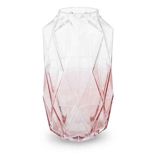 Růžová skleněná váza (výška 28 cm) Brice – Premier Housewares