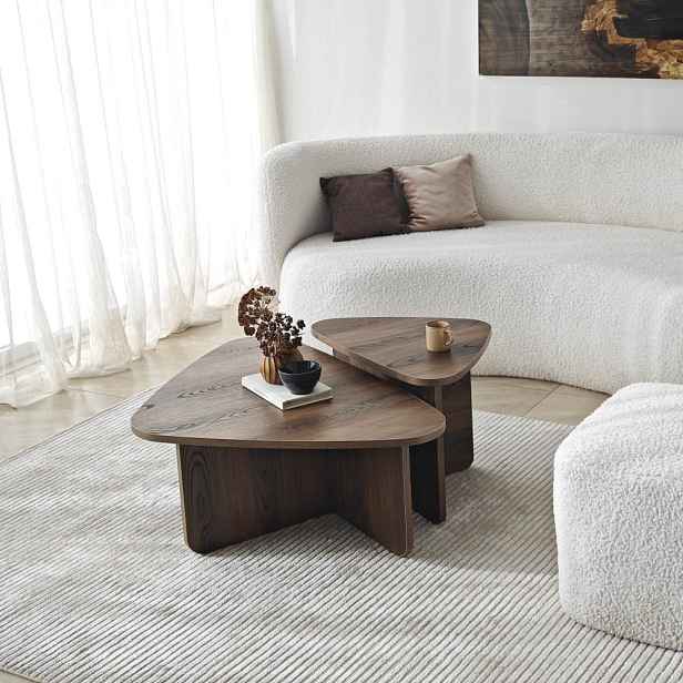 Sada konferenčních stolků Ballare Set - Walnut
