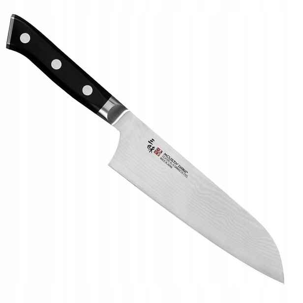 Mcusta Zanmai Classic Damascus VG-10 Pakka Japonský ostrý Nůž Santoku 18 cm