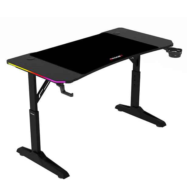 Autronic Herní stůl LT-H1212 BK 120 × 60 cm – RGB LED