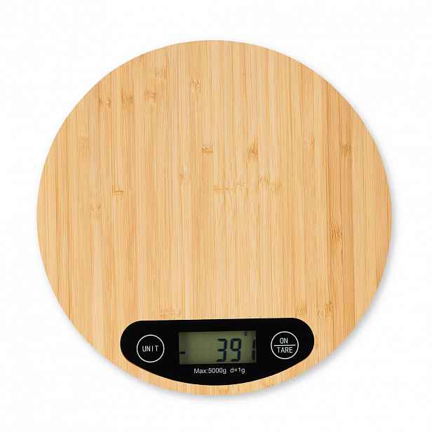 Relaxdays VÁHA přírodní černá kuchyňská digitální bambus 5 kg