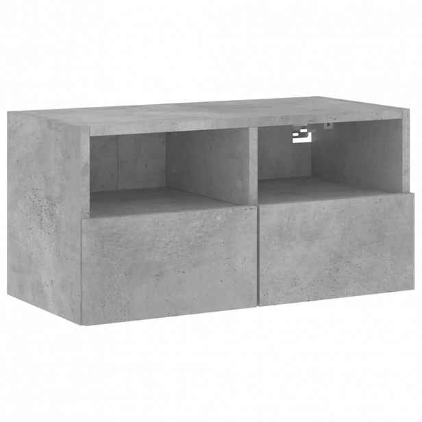 vidaXL Nástěnná TV skříňka betonově šedá 60x30x30 cm kompozitní dřevo