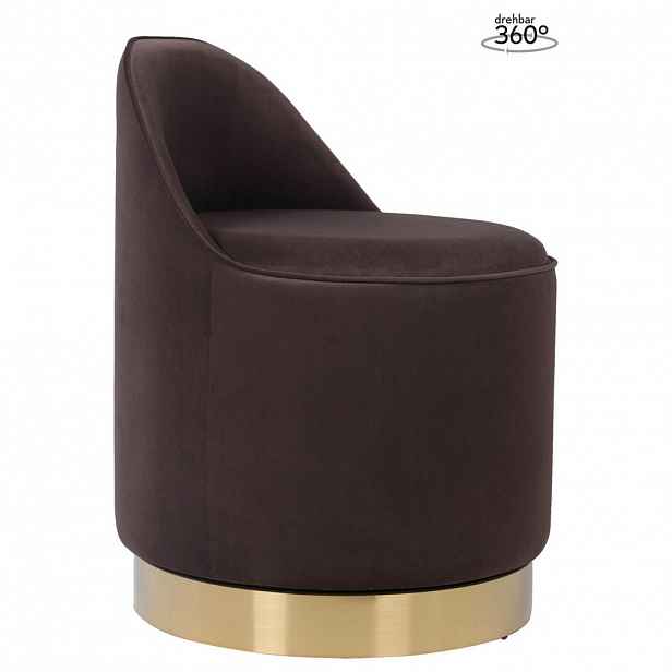 MID.YOU OTOČNÝ TABURET, textil, 52/68 cm