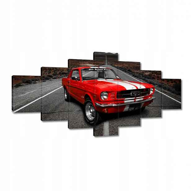 Obrazy 210x100 Červený Ford Mustang