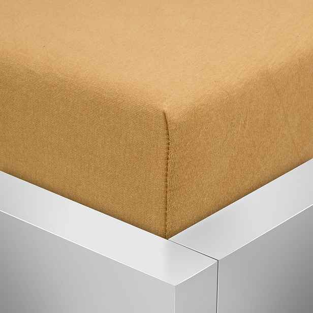 TP Jersey prostěradlo 220x200 Premium - Jantarová