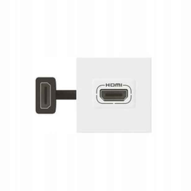 Zásuvka Mosaic Hdmi 2-modulární bílá Legrand 078979L