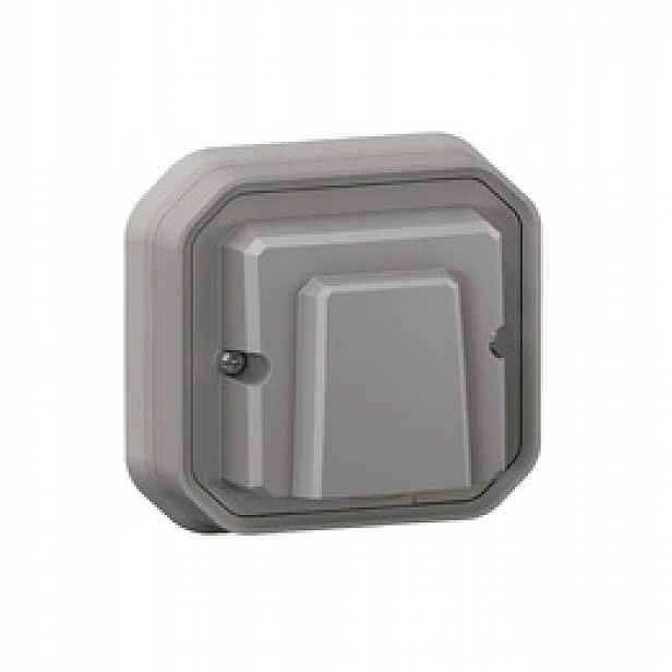 Nové Plexo Podomítkový kabelový výstup se svorkou Šedý Legrand 069849L