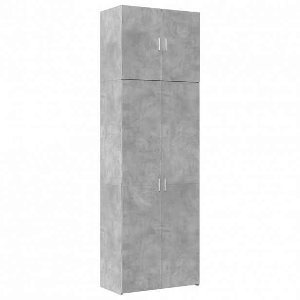 vidaXL Skříň highboard betonově šedá 80x42,5x249 cm kompozitní dřevo