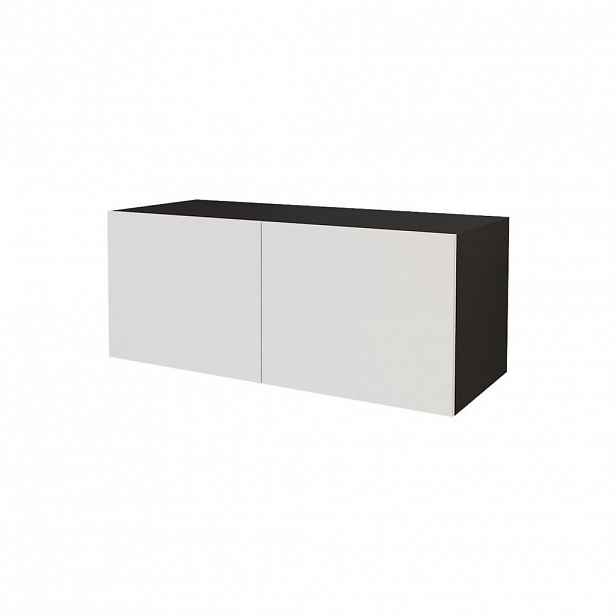ALTDECOR NÍZKÁ komoda ELIO-W 100 x 40 x 40 cm – černá / bílá