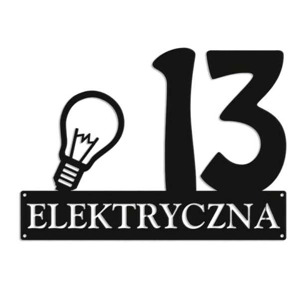 Číslo Na Dům 80 cm Tabule Adresa Ocel 2 mm Grafika 5740