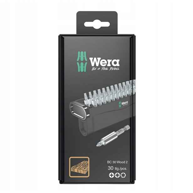 Sada Bitů Bit-check 30 Wood 2 Sb, 30 Dílů 05057438001 Wera