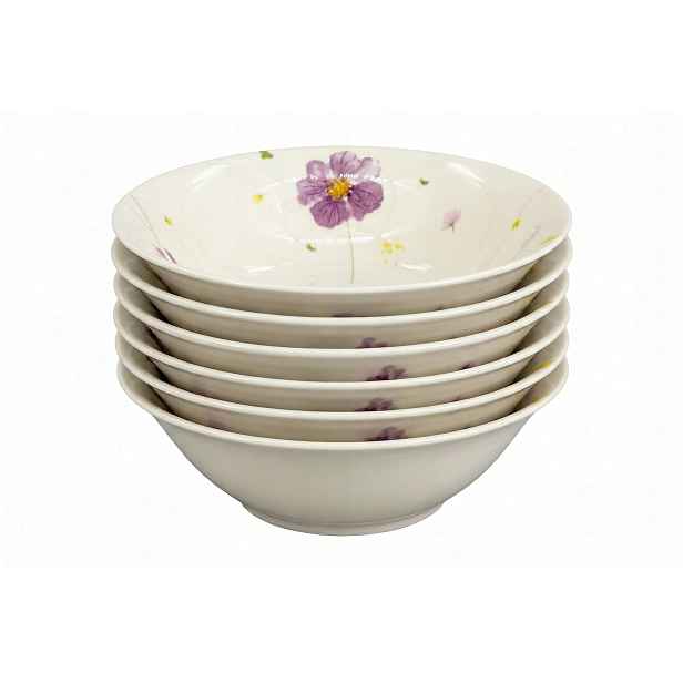 Set 6ks Porcelánových misek Bella Symfonie 15 cm luční kvítí