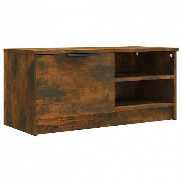 vidaXL TV skříňka kouřový dub 80 x 35 x 36,5 cm kompozitní dřevo
