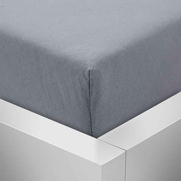 TP Jersey prostěradlo 180x200 Premium - Tmavě šedá