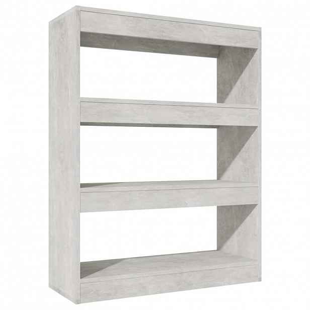 vidaXL Knihovna/dělicí stěna beton šedá 80x30x103 cm kompozitní dřevo