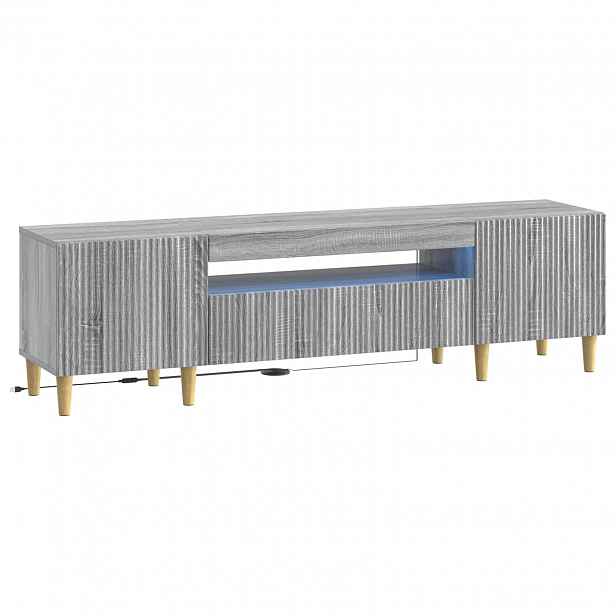 vidaXL LED TV skříň ARNHEM 153 x 35 x 43 cm Šedý Sonoma