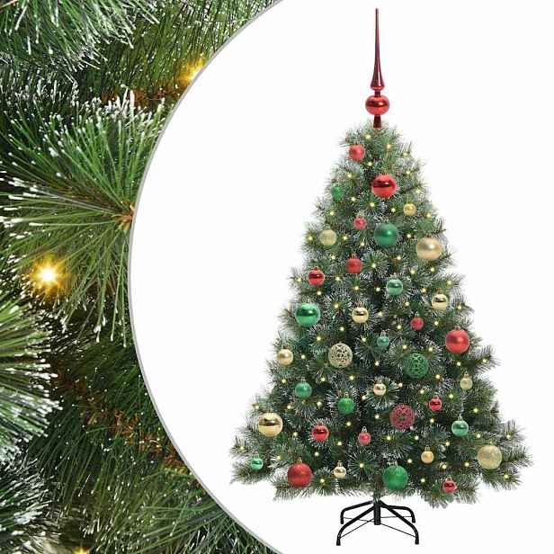 vidaXL Umělý vánoční stromeček s stojanem Zelená 120 cm PE a PVC