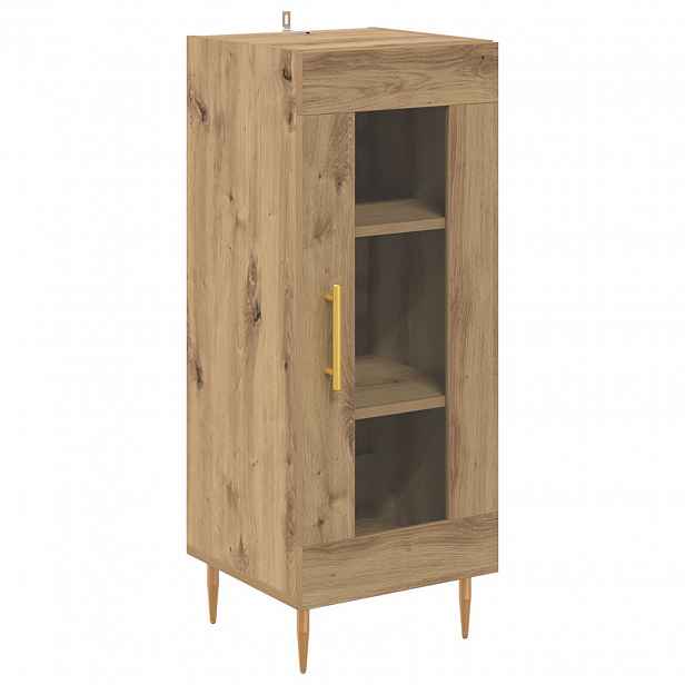 vidaXL Servírovací skříň dub artisan 34 x 34.5 x 90 cm