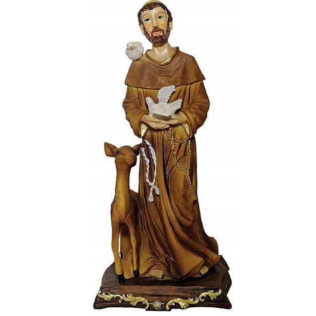 Figura dům obývací pokoj ložnice Svatý František jako dárek