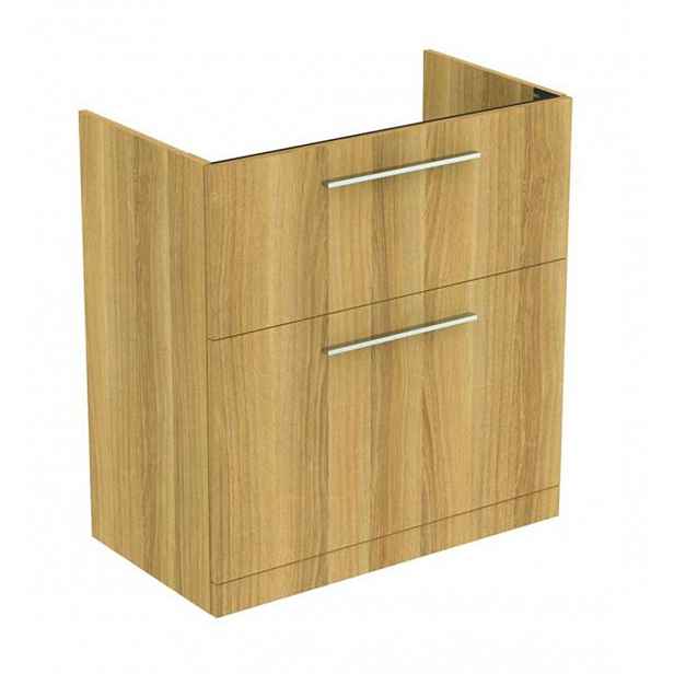 Ideal Standard i.Life A - Umyvadlová skříňka, 80x44x85 cm, 2 zásuvky, přírodní dub T5274NX