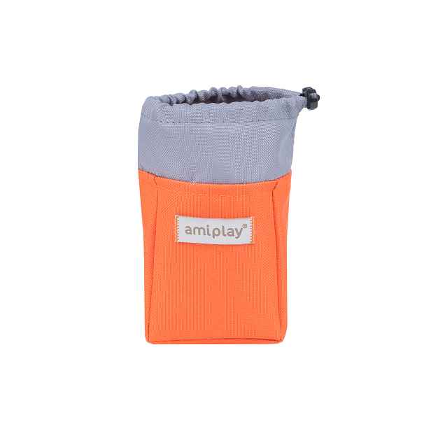 Pamlskovník pro psy RUMBA oranžová 8x6x10 cm