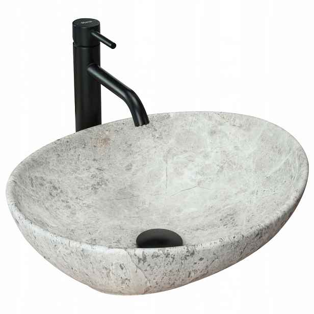 Umyvadlo na desku Rea Sofia Light Stone Matt