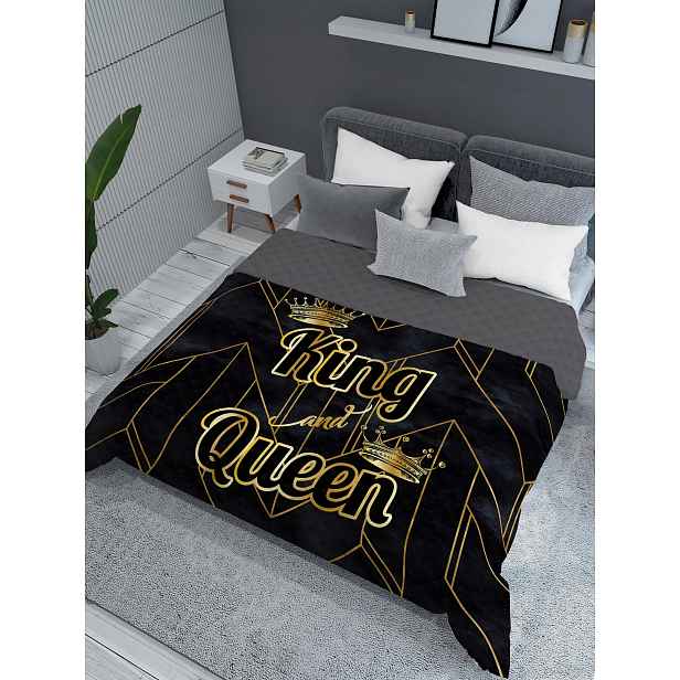 Detexpol Přehoz na postel King and Queen gold, 220/240 cm (DL-566266)
