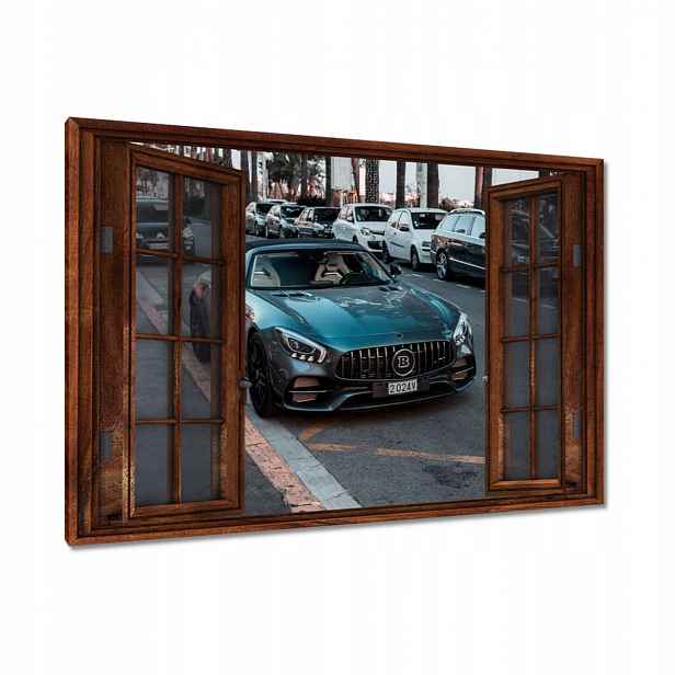 Obrazy 120x80 Černé auto Bentley
