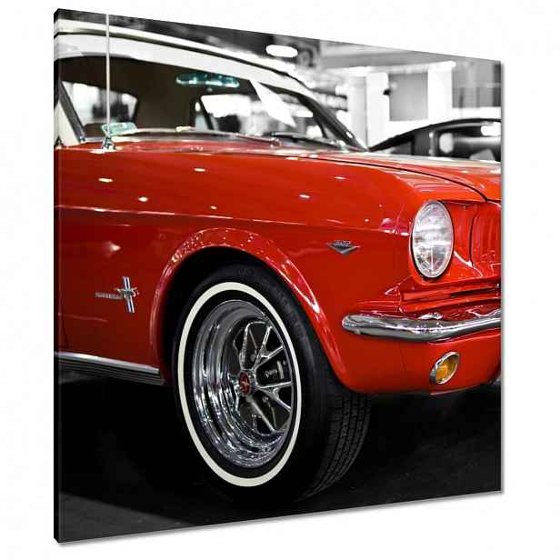 Obrazy 90x90 Červený Mustang
