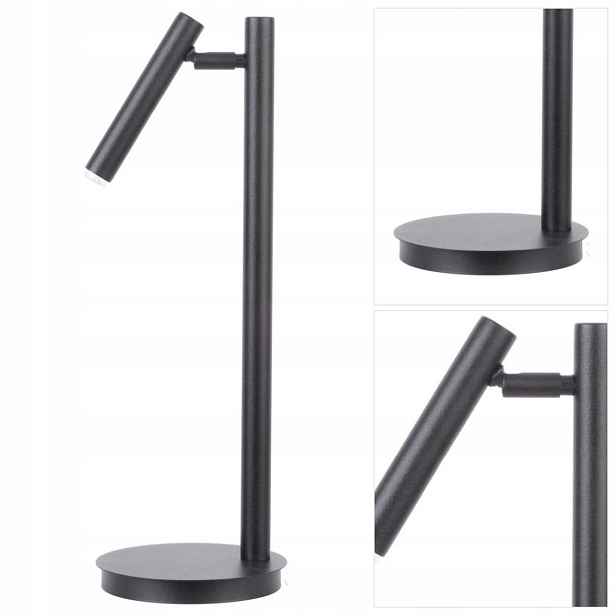 Pracovní lampa Sopel černá, praktická forma nad psací stůl Sigma Lighting