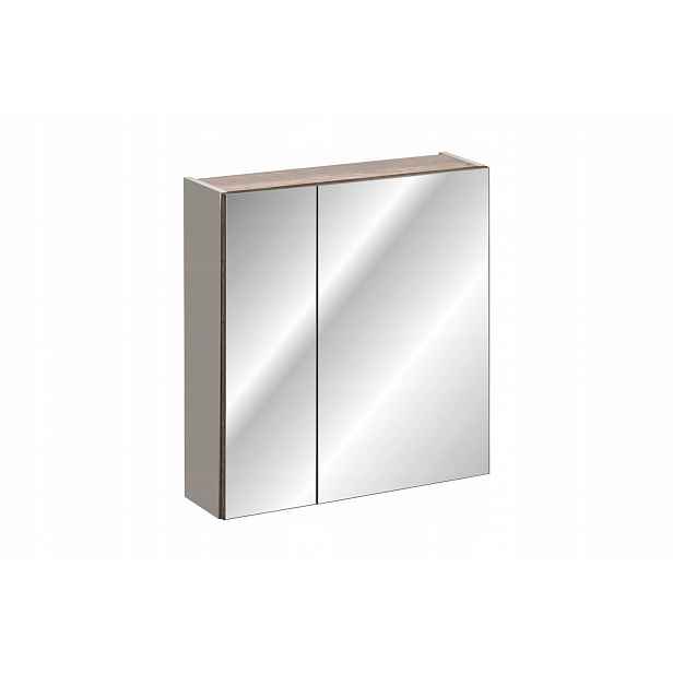 Szafka z Lustrem 60cm 2 Drzwi, Santa Fe Taupe