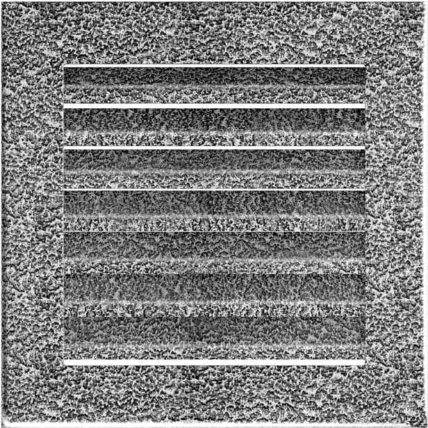 Ventilační mřížka Fresh 17x17 černo-stříbrná