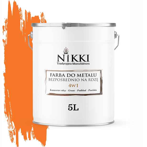 Barva Na Kov Přímo Na Rez 4v1 Oranžová Pastelová RAL2003 Satén 5L