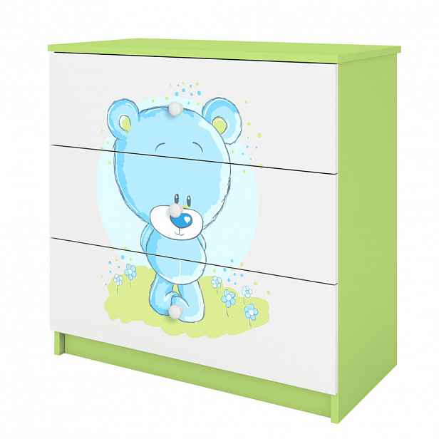 RAUMHIRSCH FURNITURE KOMODA Babydreams Modrý medvěd 81/81/41