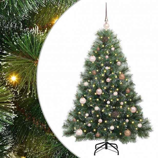 vidaXL Umělý vánoční stromeček s stojanem Zelená 150 cm PE a PVC