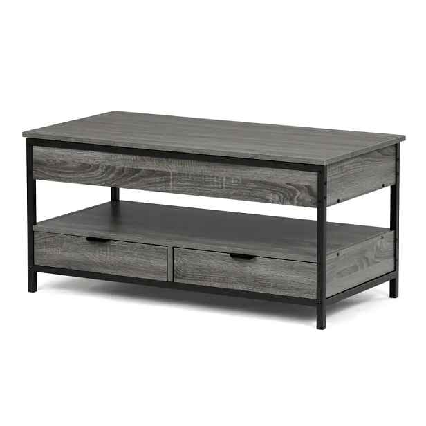 Autronic Konferenční stolek CT-I1201 GREY - šedý dub